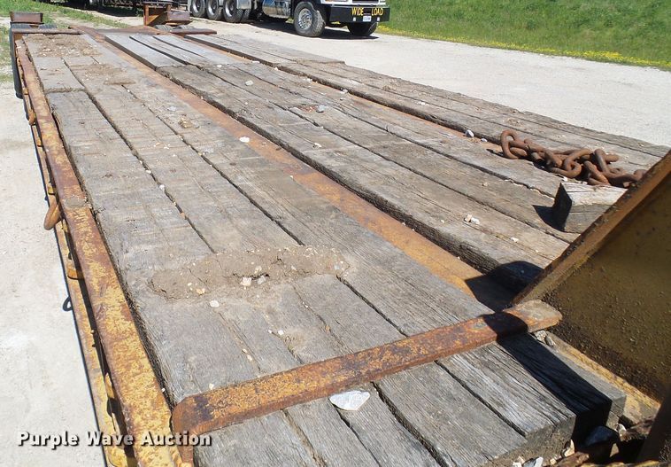 image for item DM3010 1963 Hyster  drop deck equipment trailer