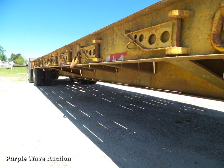 image for item DM3010 1963 Hyster  drop deck equipment trailer