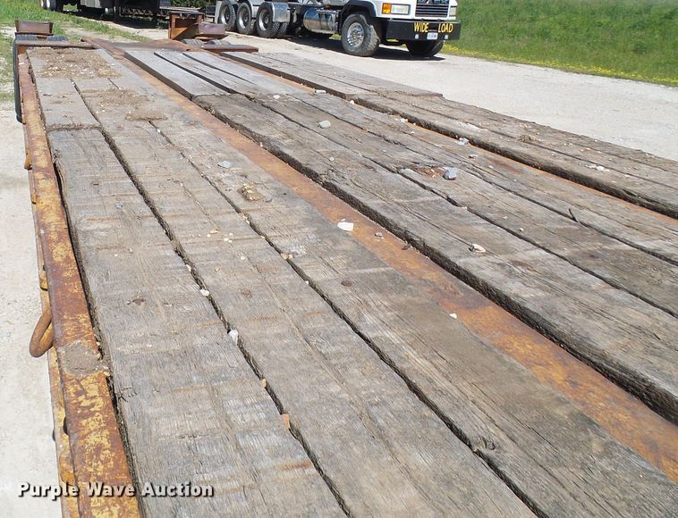 image for item DM3010 1963 Hyster  drop deck equipment trailer