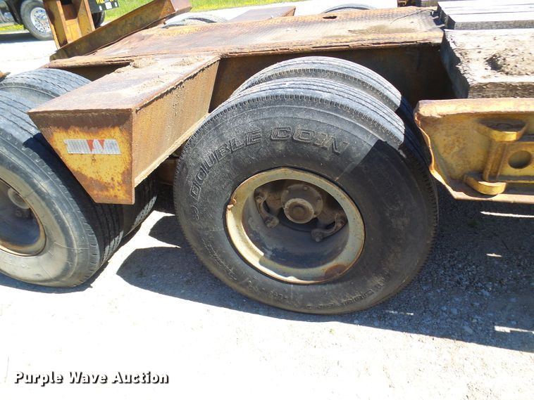 image for item DM3010 1963 Hyster  drop deck equipment trailer