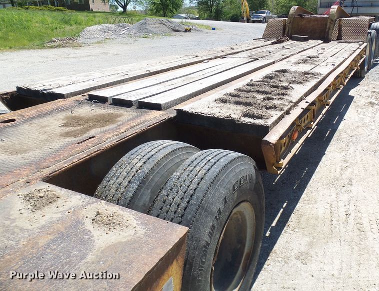 image for item DM3010 1963 Hyster  drop deck equipment trailer