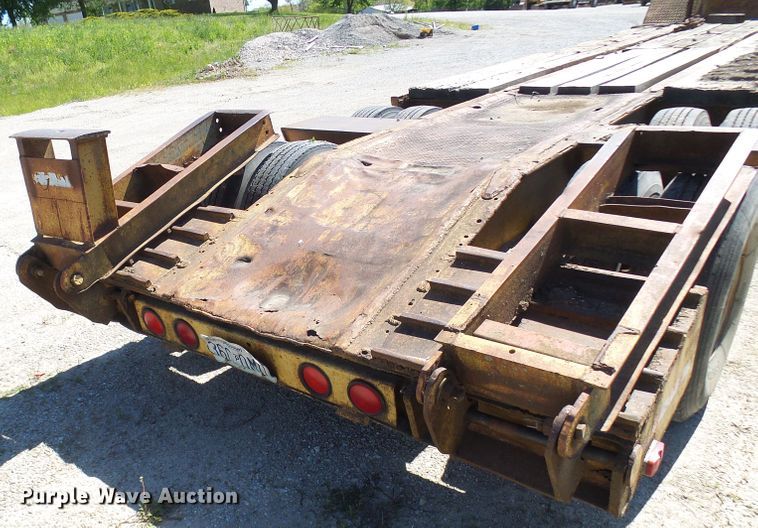 image for item DM3010 1963 Hyster  drop deck equipment trailer