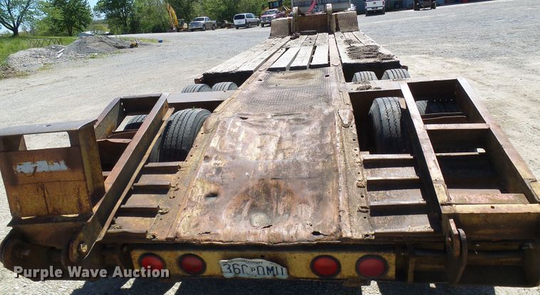 image for item DM3010 1963 Hyster  drop deck equipment trailer