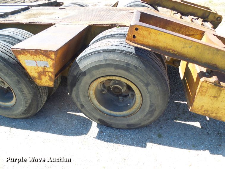 image for item DM3010 1963 Hyster  drop deck equipment trailer