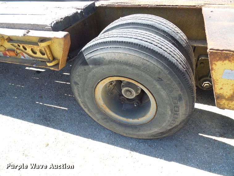 image for item DM3010 1963 Hyster  drop deck equipment trailer