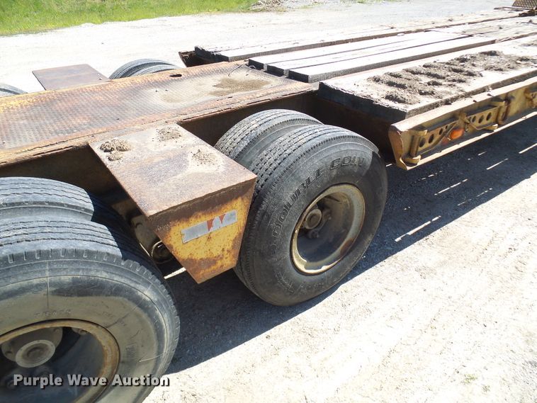 image for item DM3010 1963 Hyster  drop deck equipment trailer