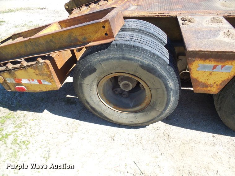 image for item DM3010 1963 Hyster  drop deck equipment trailer