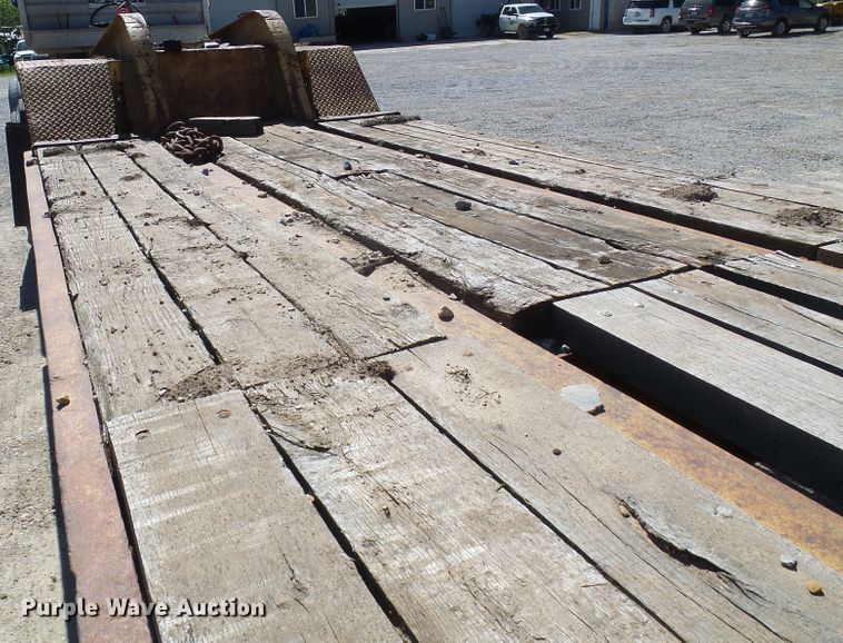 image for item DM3010 1963 Hyster  drop deck equipment trailer