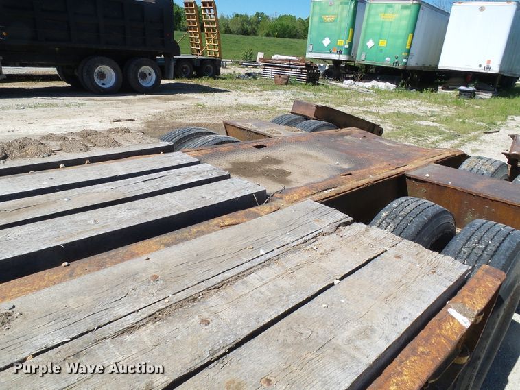 image for item DM3010 1963 Hyster  drop deck equipment trailer