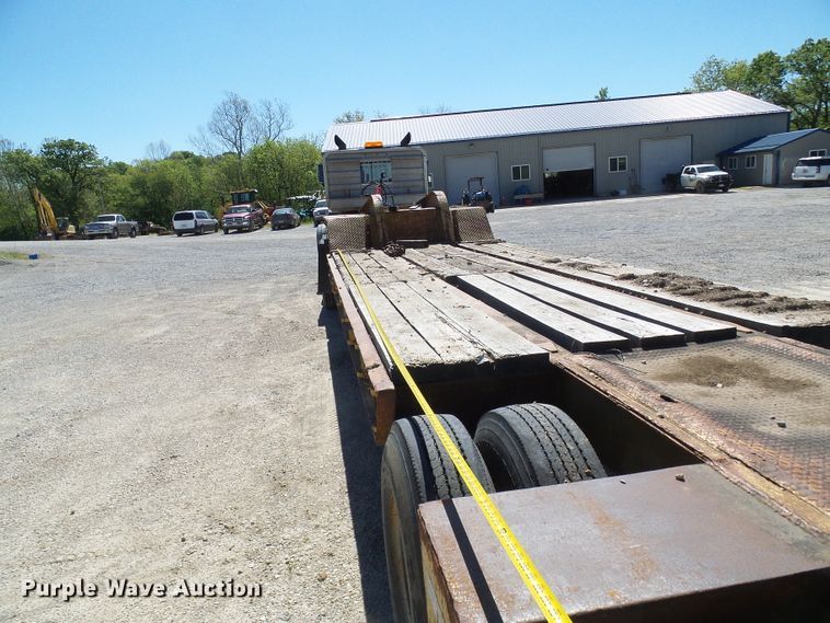 image for item DM3010 1963 Hyster  drop deck equipment trailer