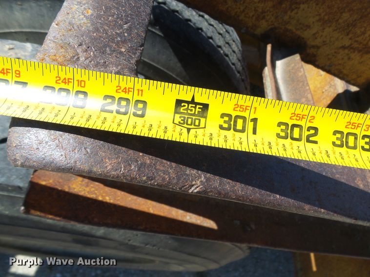 image for item DM3010 1963 Hyster  drop deck equipment trailer