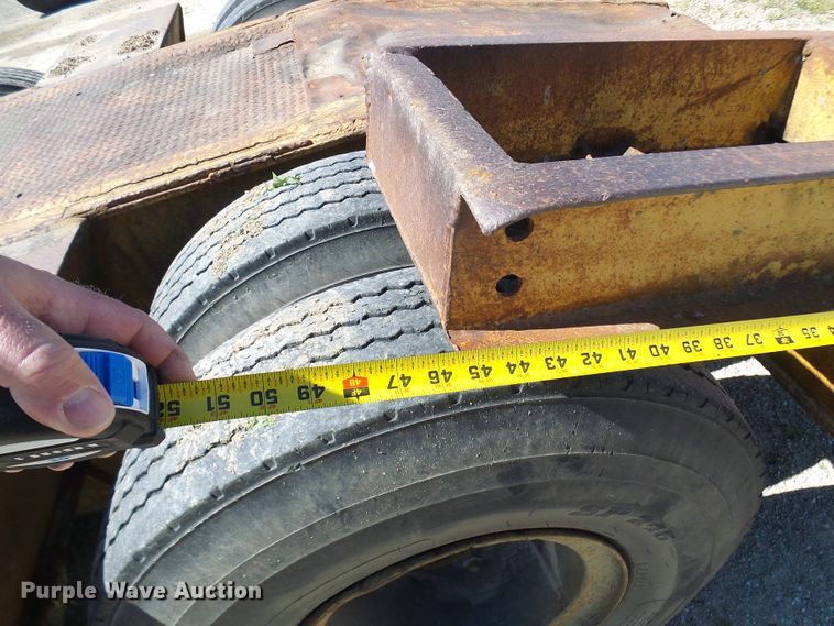 image for item DM3010 1963 Hyster  drop deck equipment trailer