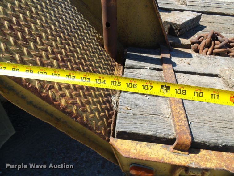 image for item DM3010 1963 Hyster  drop deck equipment trailer