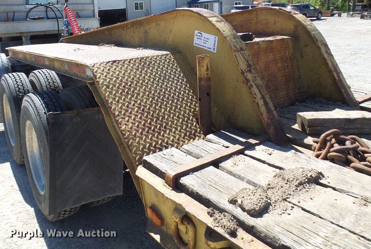 image for item DM3010 1963 Hyster  drop deck equipment trailer