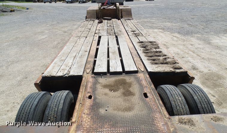 image for item DM3010 1963 Hyster  drop deck equipment trailer