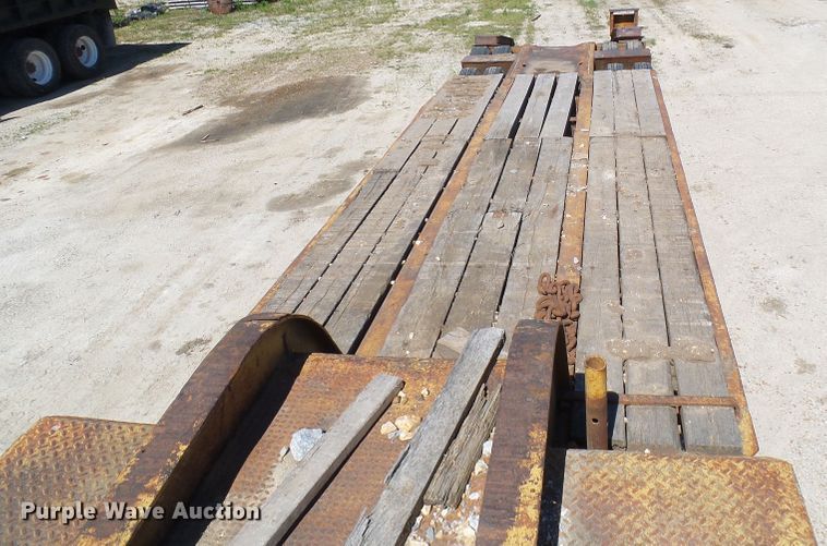 image for item DM3010 1963 Hyster  drop deck equipment trailer