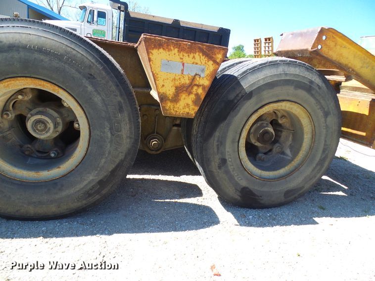 image for item DM3010 1963 Hyster  drop deck equipment trailer