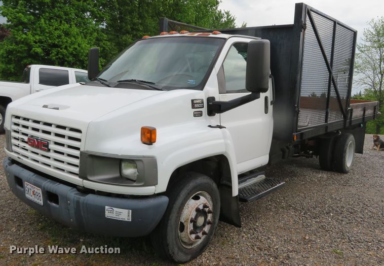 image for item DN5854 2006 GMC C5500  dump flatbed truck