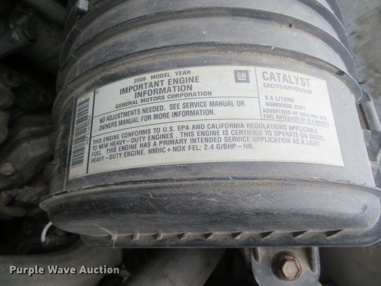 image for item DN5854 2006 GMC C5500  dump flatbed truck