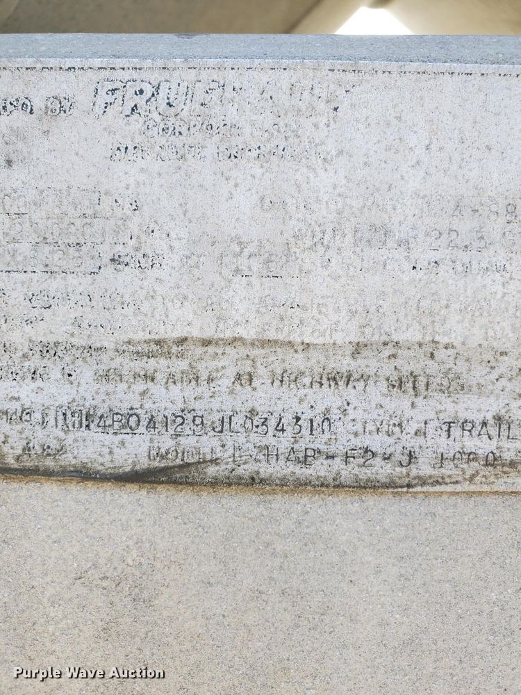 image for item HE9650 1988 Fruehauf  pneumatic dry bulk trailer