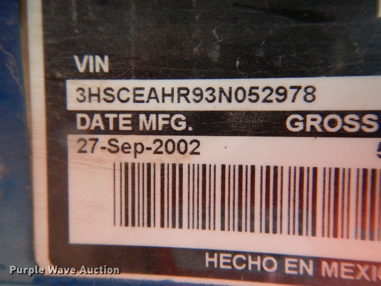 image for item ID9788 2003 International 9200i  semi truck