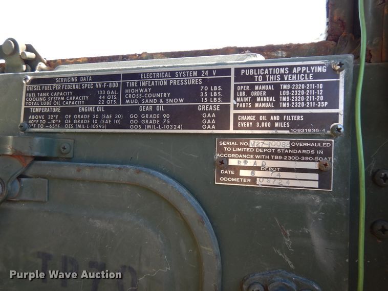 image for item DF6772 1974 Kaiser  dump truck