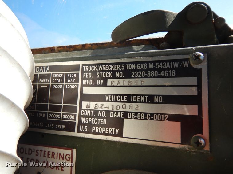 image for item DF6772 1974 Kaiser  dump truck