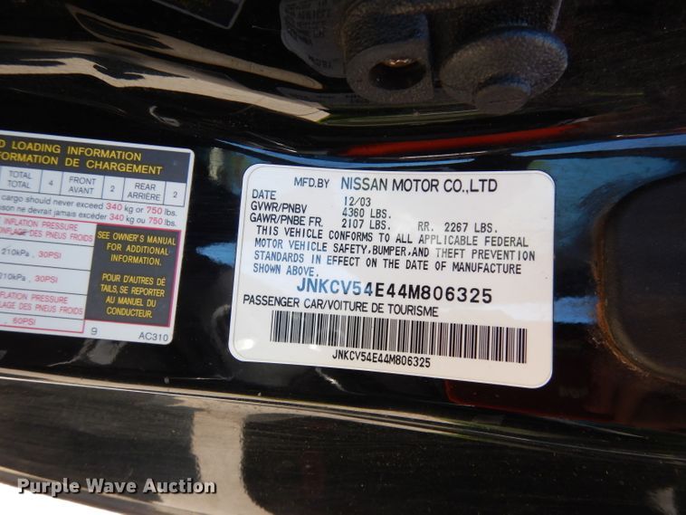 image for item DH8758 2004 Infiniti G35