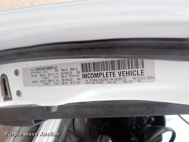 image for item DJ5673 2015 Dodge Ram 5500  truck cab and chassis