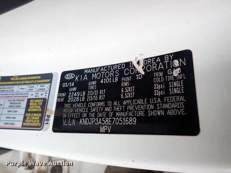 image for item DJ5744 2014 Kia Soul