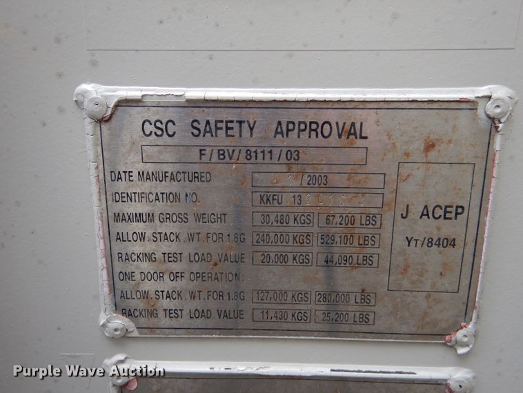 image for item DL8111 2003 storage container