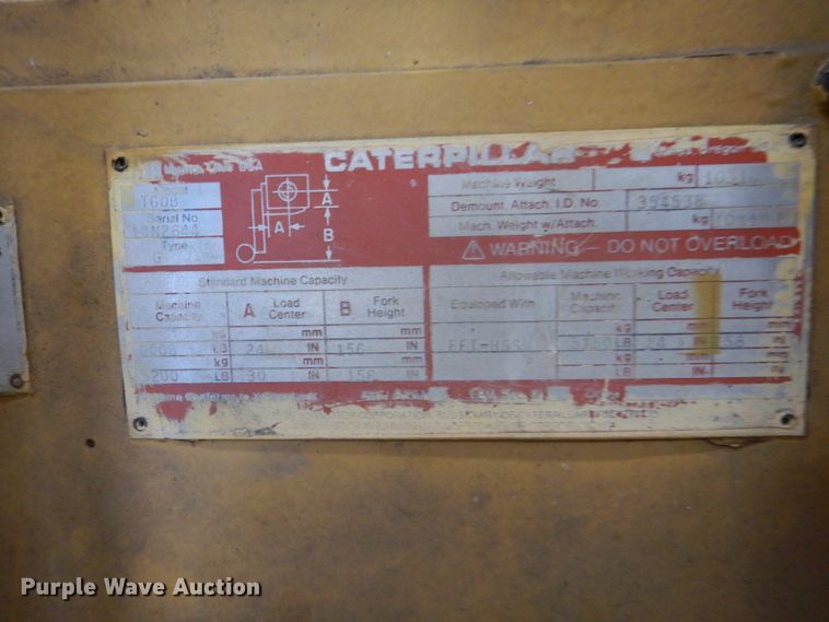 image for item DM3800 Caterpillar T60B  forklift