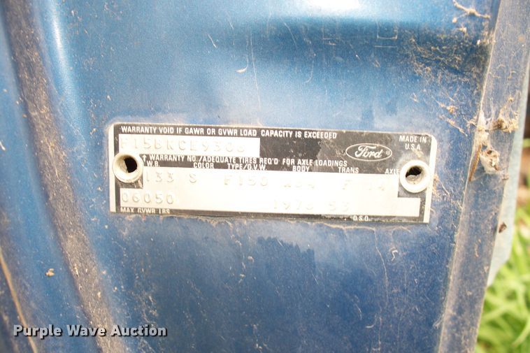 image for item GQ9595 1978 Ford F150  pickup truck