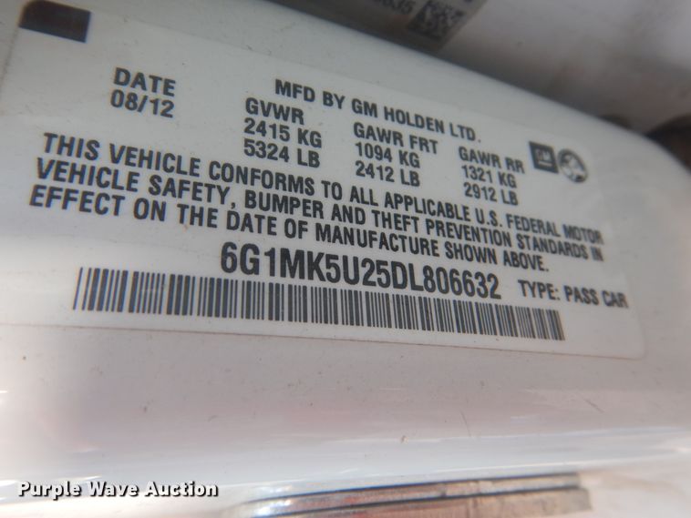 image for item HE9702 2013 Chevrolet Caprice Police