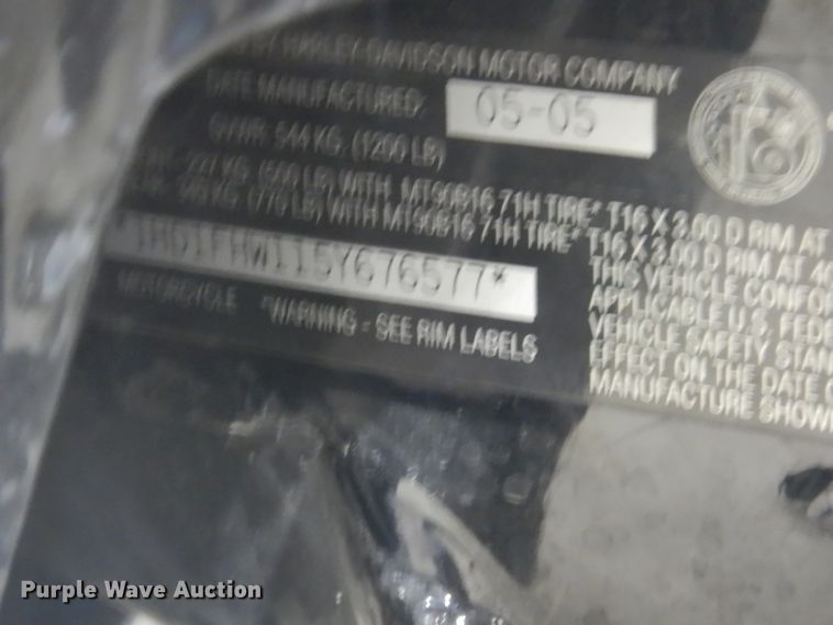 image for item HE9703 2005 Harley Davidson Road King Police motorcycle