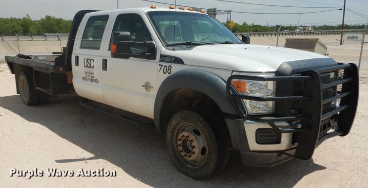 image for item HL9599 2015 Ford F550  flatbed truck