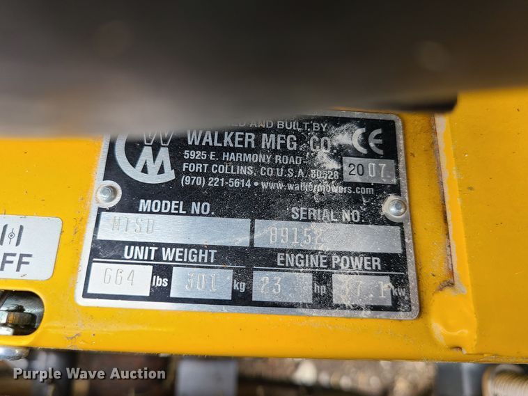 image for item HM9905 Walker MTSD  ZTR lawn mower