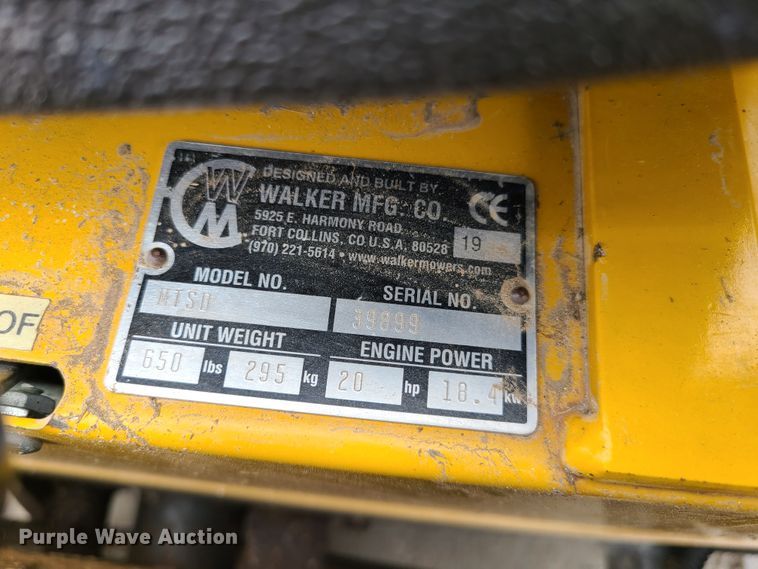 image for item HM9906 Walker MTSD  ZTR lawn mower