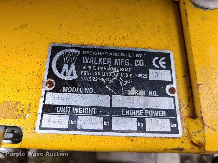 image for item HM9908 Walker MTSD  ZTR lawn mower