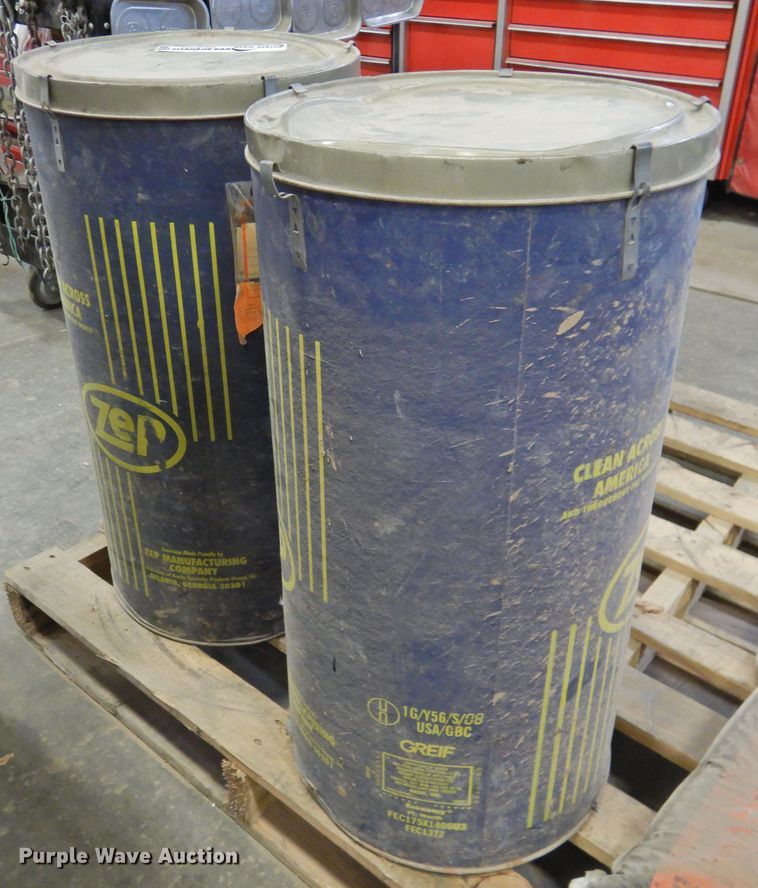 image for item HN9172 (2) barrels of Zep Super Flash concrete floor cleaner