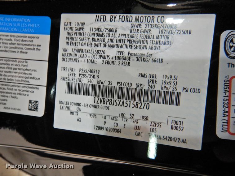 image for item HN9209 2010 Ford Shelby GT500