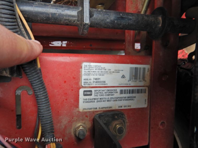 image for item HN9211 2013 Toro 74631  ZTR lawn mower