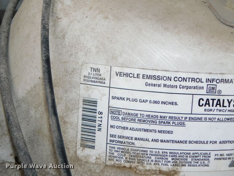 image for item HX9318 1994 Buick Century Special