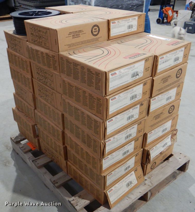 image for item IA9833 (46) boxes of Lincoln Electric welding wire