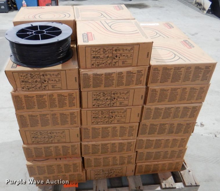 image for item IA9833 (46) boxes of Lincoln Electric welding wire