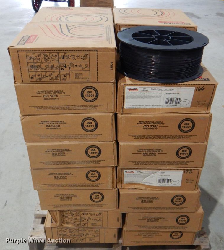image for item IA9833 (46) boxes of Lincoln Electric welding wire