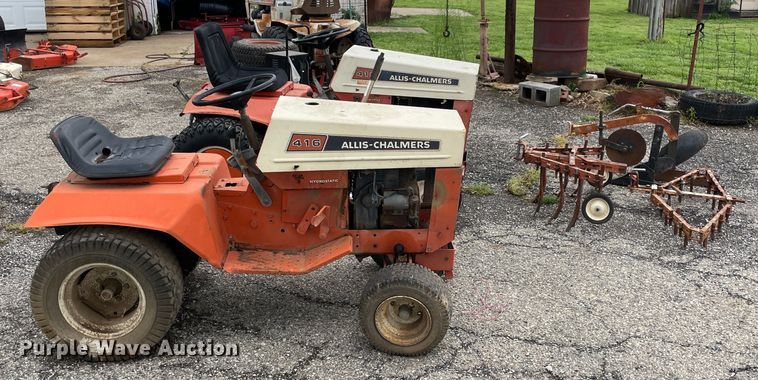 image for item IC9298 (2) 1973 Allis Chalmers 416 lawn mowers
