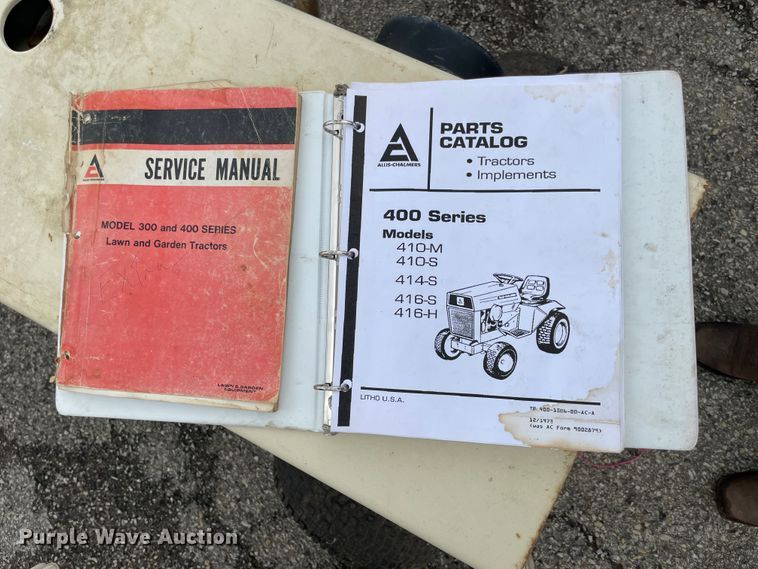 image for item IC9298 (2) 1973 Allis Chalmers 416 lawn mowers