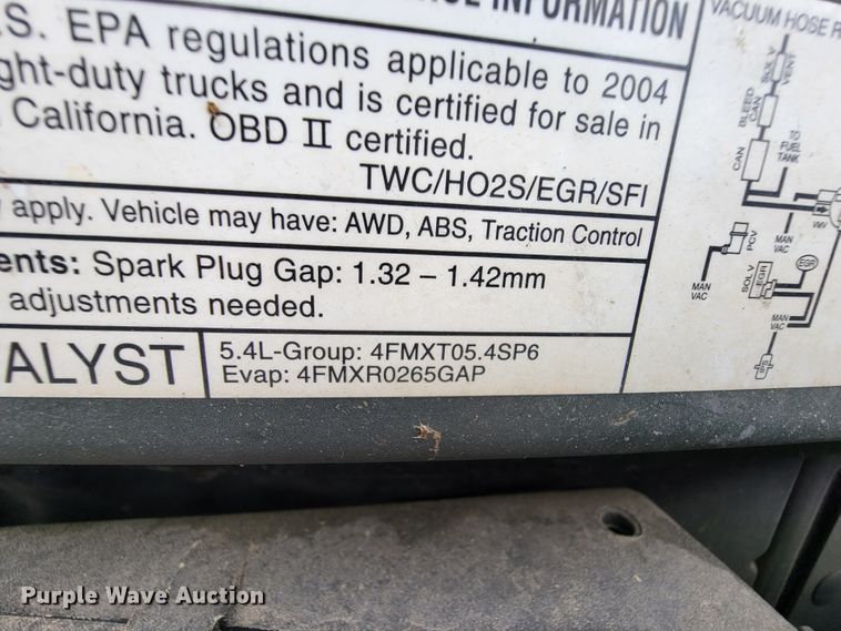 image for item IF9759 2004 Ford E350  van