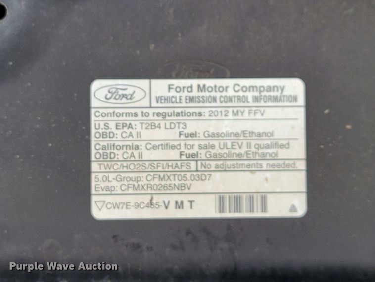 image for item IF9781 2012 Ford F150  SuperCab pickup truck